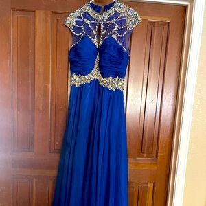 Royal blue prom dress